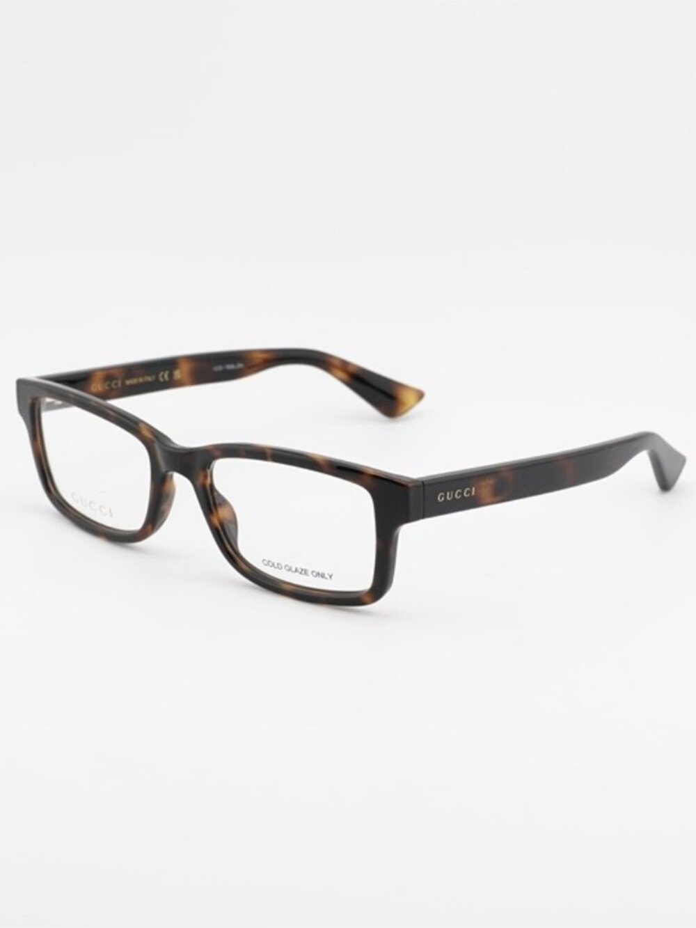 Gucci GG1717O 002 Eyeglasses Havana 54mm Rectangle Frame - Picture 1 of 11